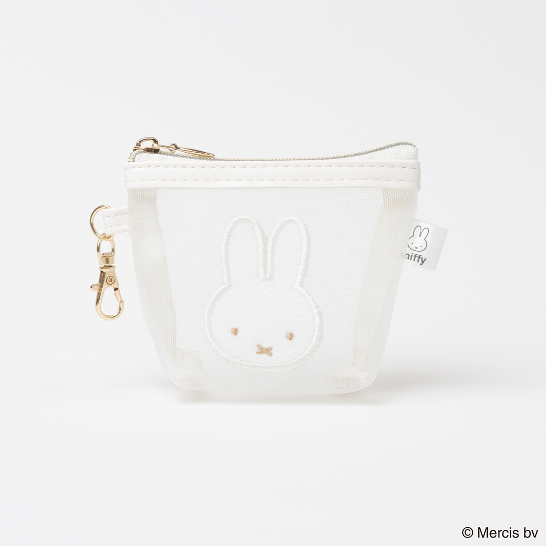 miffy ミッフィー BRUNA MESH マイクロミニポーチ ホワイト/MIFF-215B